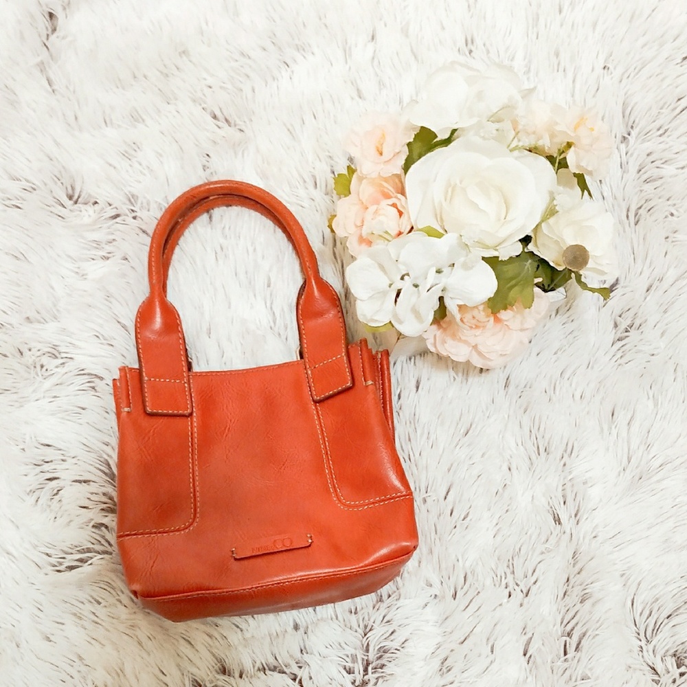 Nine & Co. Mini Tote Bag Red Orange
